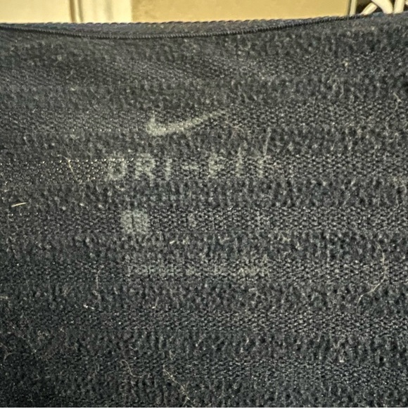 Navy Nike Just Do It Rose Pink Long Sleeve 1/4 Zip Jacket - Picture 3 of 3